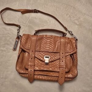 PROENZA SCHOULER Orange Python Satchel Purse